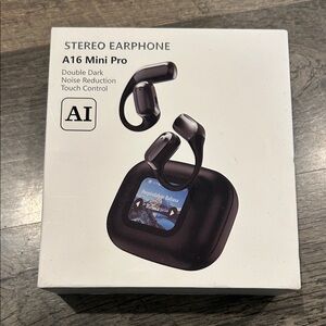 A16 Mini Pro Black Earbud Headphones